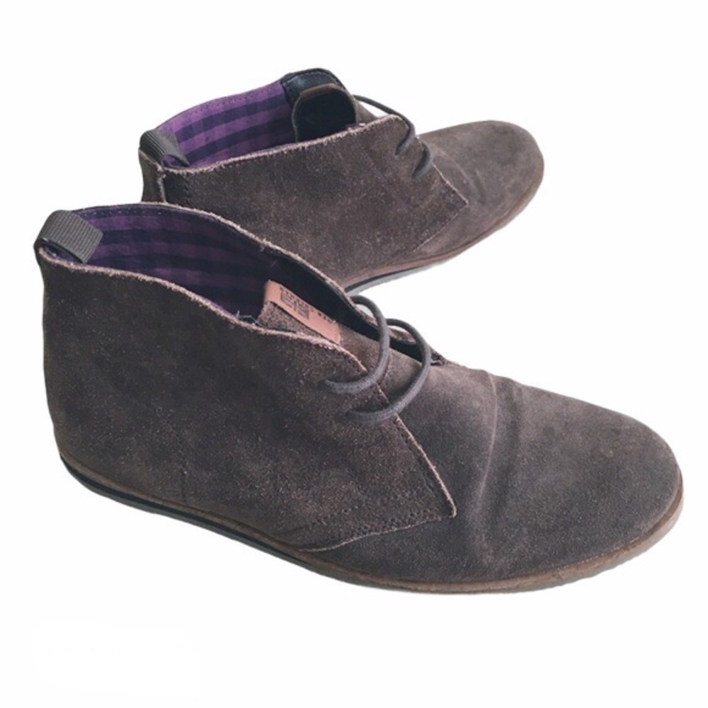 Brown 8.5 Men's Ben Sherman Faux Suede Shoes